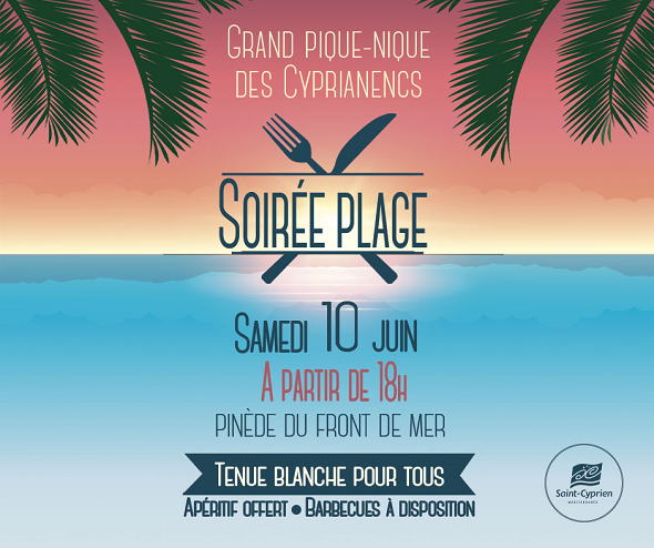 soirée plage saint cyprien