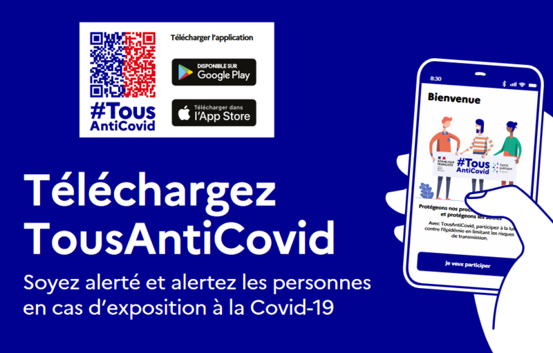 application tous anti covid