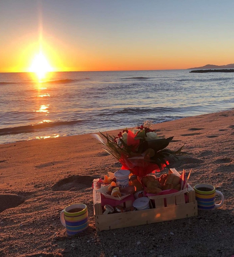 petit-déjeuner sur la plage st cyprien