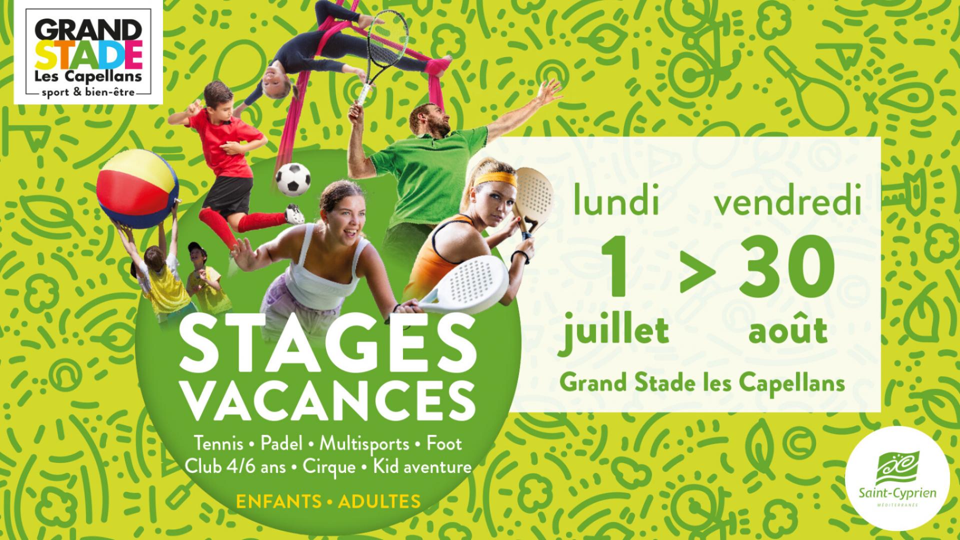 STAGES ETE ENFANTS GRAND STADE LES CAPELLANS