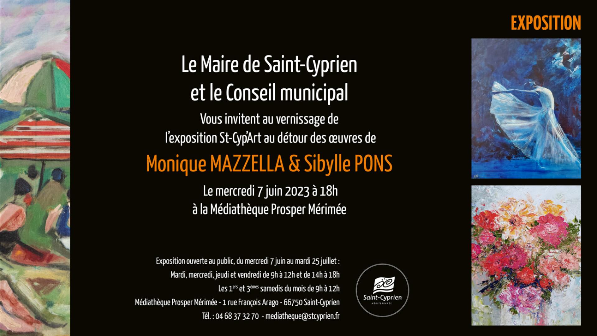 ST-CYP'ART - EXPOSITION MONICA MAZELLA - SIBYLLE PONS