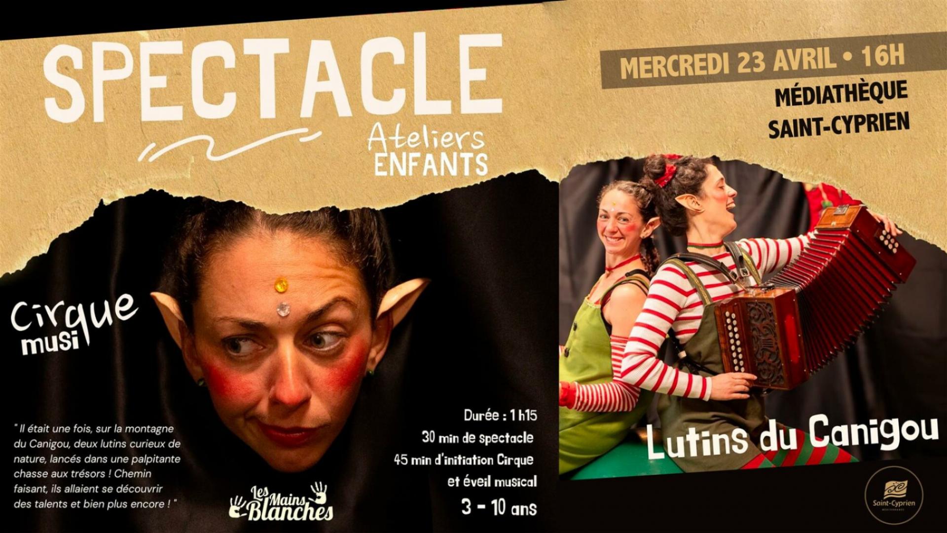 SANT JORDI - SPECTACLE CIRQUE & MUSIQUE + ATELIER