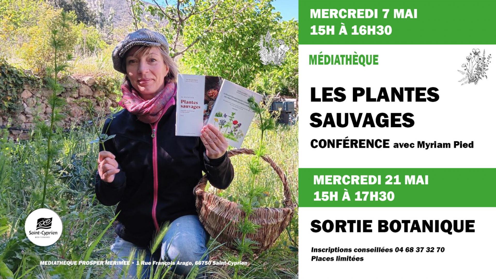 CONFERENCE "RECONNAITRE LES COMESTIBLES SAUVAGES" PAR MYRIAM PIED - NATURA DELICIOSA