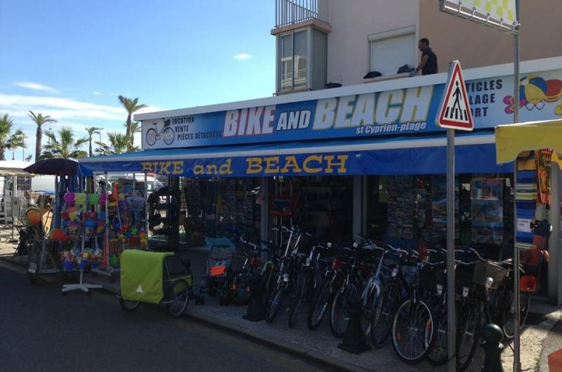 Bike and beach Bike and beach
